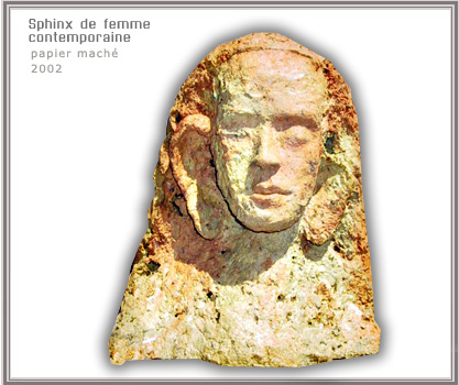 sphinx de femme contemporaine